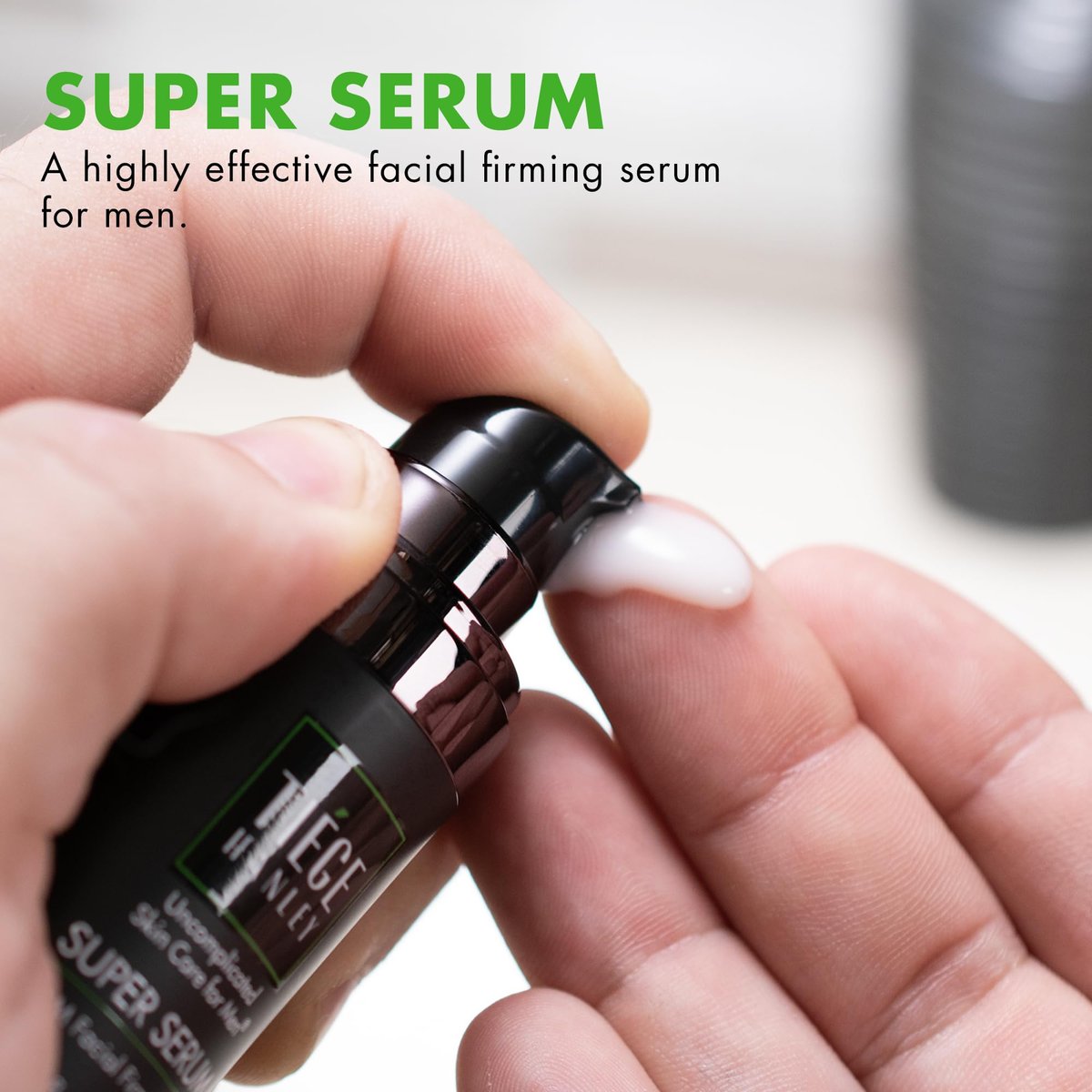 Tiege Hanley Anti Aging Face Serum for Men – Super Serum with Peptides, Retinyl Palmitate, and Sodium Hyaluronate to Firm Skin and Reduce Fine Lines – Men’s Skin Care – 0.5 Fl Oz (2 Pack) Avelisse