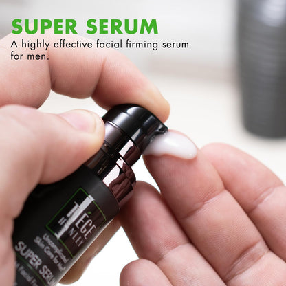 Tiege Hanley Anti Aging Face Serum for Men – Super Serum with Peptides, Retinyl Palmitate, and Sodium Hyaluronate to Firm Skin and Reduce Fine Lines – Men’s Skin Care – 0.5 Fl Oz (2 Pack) Avelisse