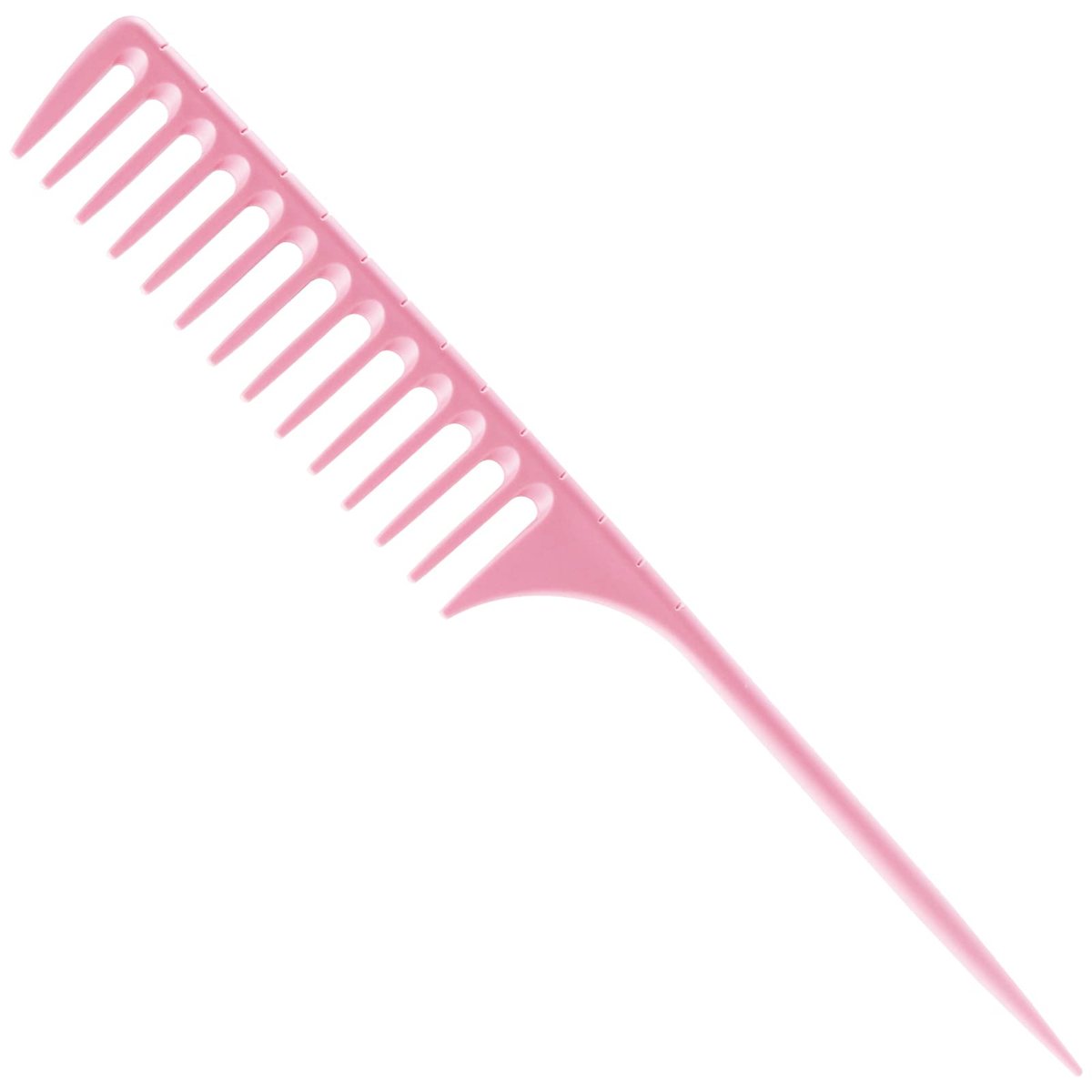 LLTGMV Wide Tooth Rat Tail Comb for Curly Hair - Pink | Detangling & Parting Comb for Wet Hair - görsel 1