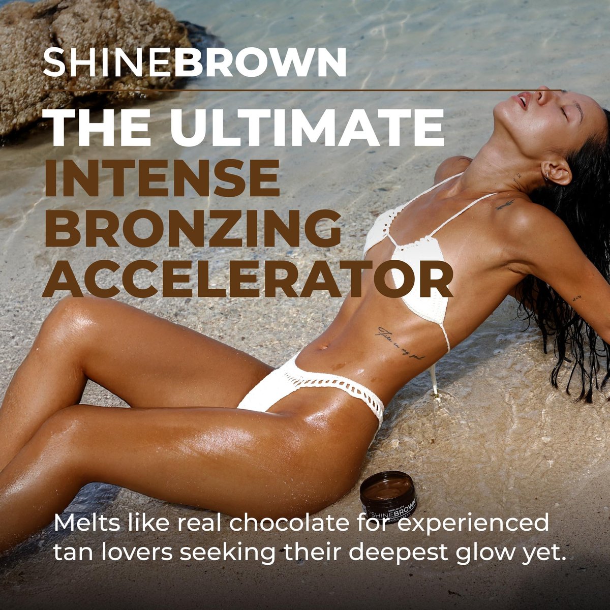 BYROKKO Shine Brown Chocolate Tan Accelerator Cream – Fast Bronzer for Deep, Long-Lasting Glow, 6.8 Fl Oz Avelisse