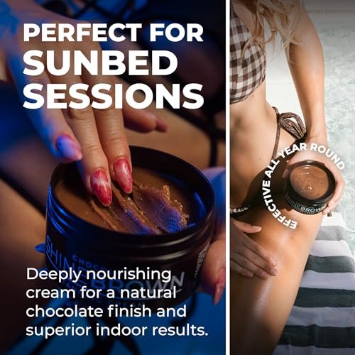 BYROKKO Shine Brown Chocolate Tan Accelerator Cream – Fast Bronzer for Deep, Long-Lasting Glow, 6.8 Fl Oz Avelisse