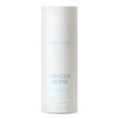 NOTHING FITS BUT Oxygen Bomb Dual Texture Pore Purifying Foaming Gel – Self-Foaming Face Mask & Daily Cleanser with Multi-Peptide & Botanical Oil – K-Beauty Hydrating & Texture Refining, 3.4 Oz Avelisse