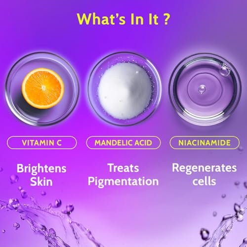 Chemist at Play Roll On Serum For Neck, Knee & Elbow - 6% Vitamin C + Hyaluronic Acid + AHAs + Niacinamide + Ceramides | Exfoliates, Removes Pigmentation, Hydrates Dry Skin | 1.35 oz - görsel 10
