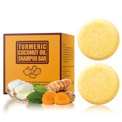YAFUSIPE Ginger Hair Regrowth Shampoo Bar | Natural Turmeric Solid Soap for Thinning, Strengthening, Curly & Oily Hair | Anti Hair Loss Travel Deep Cleansing Bar for Women & Men (4.23 oz) - görsel 2