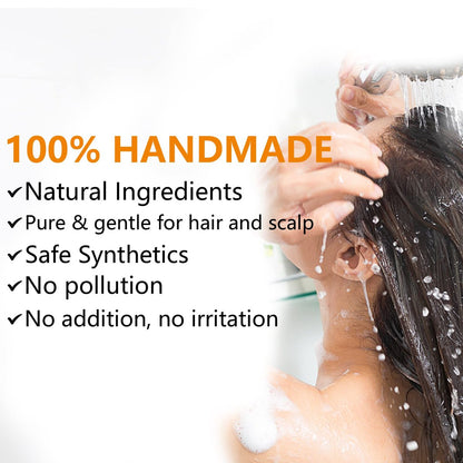 YAFUSIPE Ginger Hair Regrowth Shampoo Bar | Natural Turmeric Solid Soap for Thinning, Strengthening, Curly & Oily Hair | Anti Hair Loss Travel Deep Cleansing Bar for Women & Men (4.23 oz)