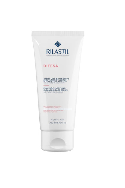 Rilastil Defense Face Cream Emollient and Soothing Cleanser for Sensitive Skin - 200 ml