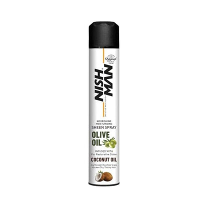 Nishman Sheen Spray - Olive Oil & Coconut Oil Infused Hair Shine Spray
