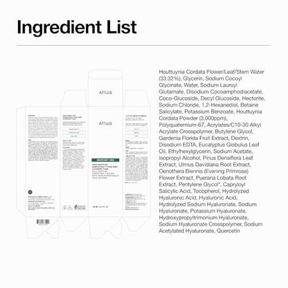 Anua Heartleaf Quercetinol Pore Deep Cleansing Foam - Hydrating Daily Facial Cleanser for Pore Refining, Gentle Foaming with BHA, Korean Skincare, 5.07 fl.oz. Avelisse