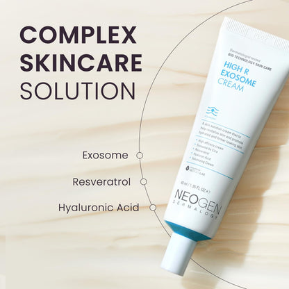 NEOGEN by DERMALOGY High R Exosome Cream – Hydrating Face Moisturizer with Hyaluronic Acid, Peptides & Resveratrol – Korean Skincare for Nourishment & Elasticity, 1.36 fl oz Avelisse