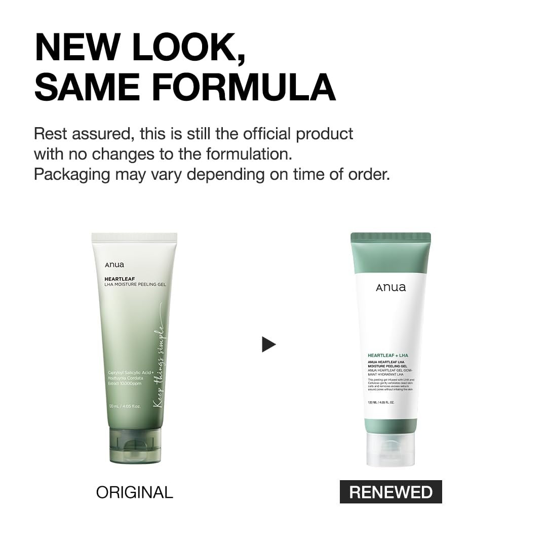Anua Heartleaf LHA Moisture Peeling Gel – Gentle Exfoliating Facial Peel for Pore Care & Hydration, Korean Skincare, 4.05 fl oz - görsel 3