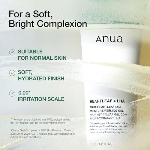 Anua Heartleaf LHA Moisture Peeling Gel – Gentle Exfoliating Facial Peel for Pore Care & Hydration, Korean Skincare, 4.05 fl oz - görsel 10