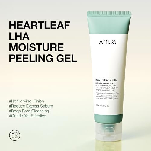 Anua Heartleaf LHA Moisture Peeling Gel – Gentle Exfoliating Facial Peel for Pore Care & Hydration, Korean Skincare, 4.05 fl oz - görsel 6