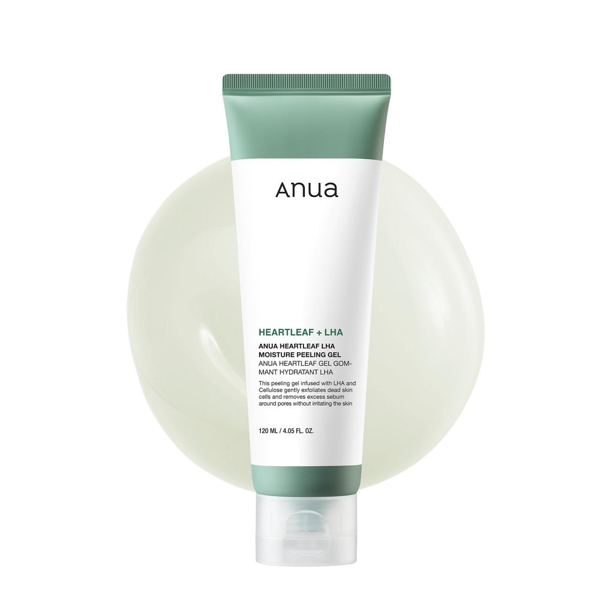 Anua Heartleaf LHA Moisture Peeling Gel – Gentle Exfoliating Facial Peel for Pore Care & Hydration, Korean Skincare, 4.05 fl oz - görsel 1