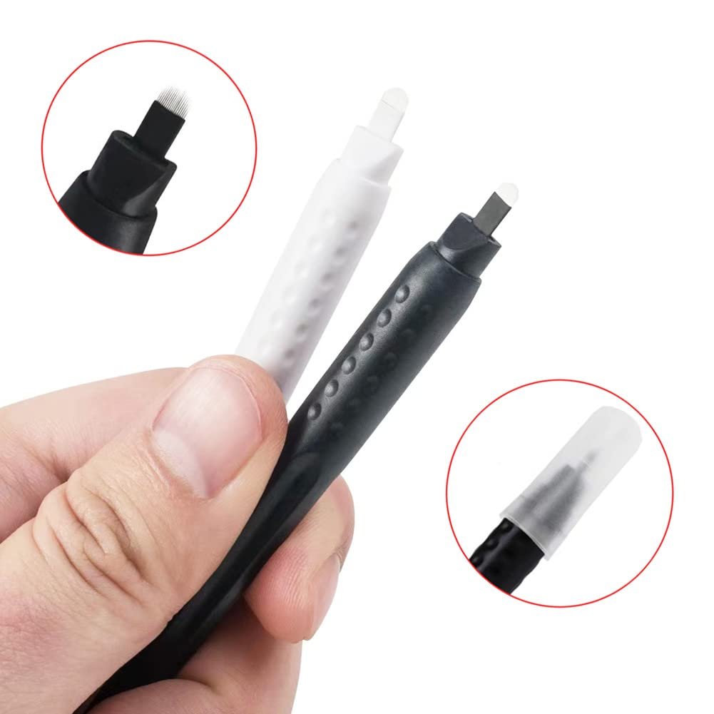 ALIWOD Disposable Microblades Pen, U18, 10 Pack, 0.18mm (18u) for Eyebrow Microblading Supplies Avelisse