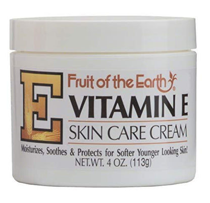 Fruit of the Earth E Skin Care Cream 4 oz - Intensive Moisturizer for Dry Skin