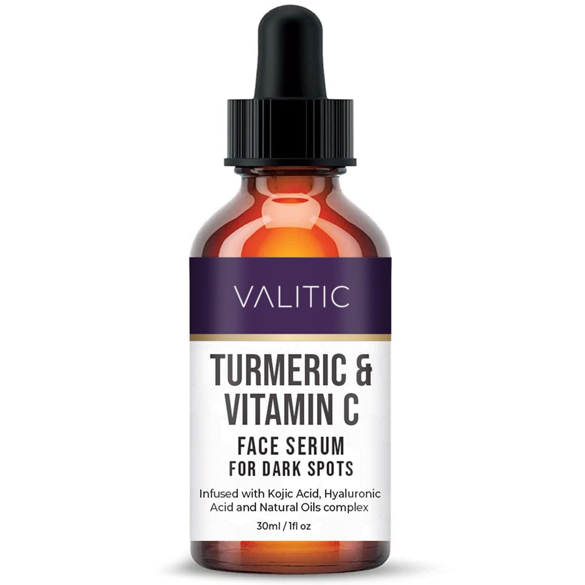 VALITIC Vitamin C Serum - Anti Aging Dark Spot Remover with Niacinamide, Hyaluronic Acid, Collagen - Brightening Face Serum 1 fl oz - görsel 1