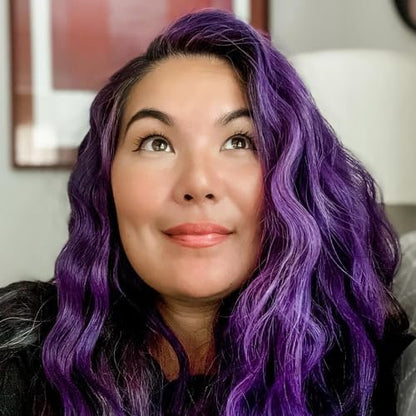 oVertone Daily Color Depositing Conditioner - Vibrant Purple | Hydrating Temporary Hair Color for All Hair Types (8 oz) Avelisse