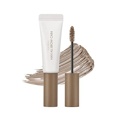 rom&nd HAN ALL BROW CARA 03 Modern Beige – Natural Eyebrow Lightening Mascara for Dark Brows, Long-Lasting Fluffy Finish