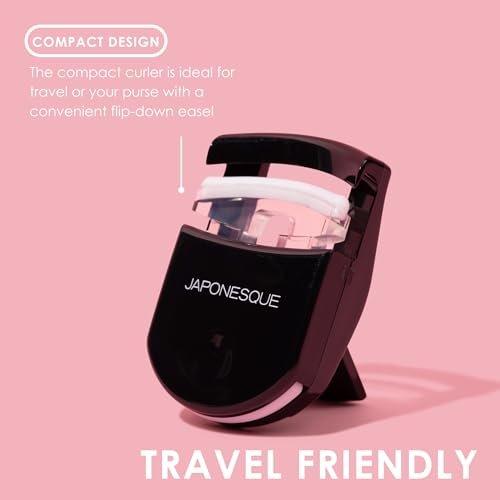 JAPONESQUE Travel Eyelash Curler (Black, 2 Pack) – Portable Lash Curlers for On-the-Go Avelisse