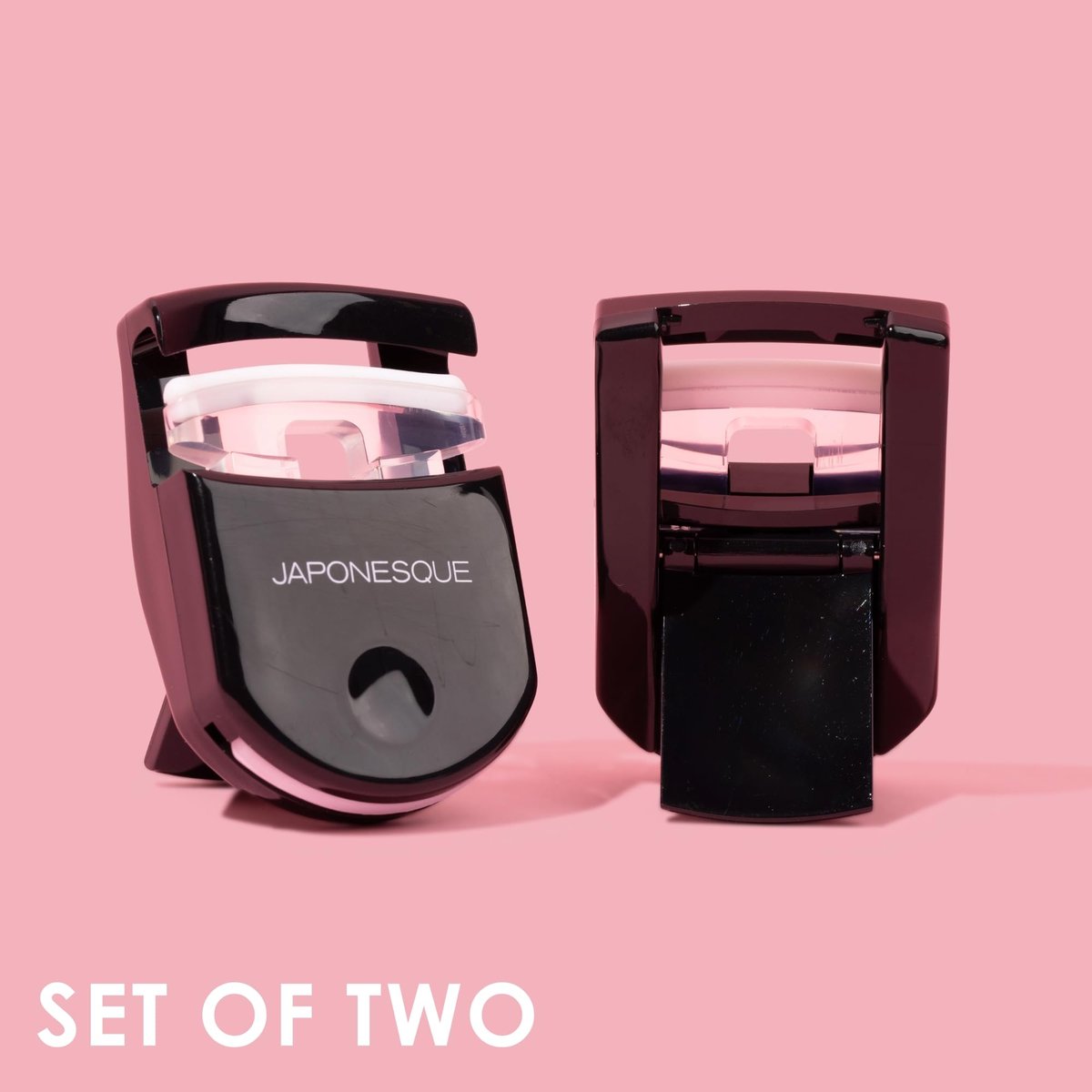 JAPONESQUE Travel Eyelash Curler (Black, 2 Pack) – Portable Lash Curlers for On-the-Go Avelisse