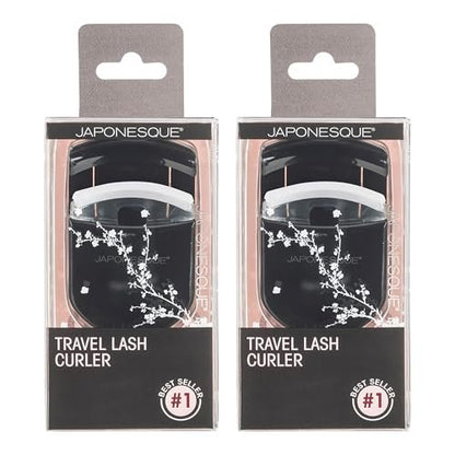JAPONESQUE Travel Eyelash Curler (Black, 2 Pack) – Portable Lash Curlers for On-the-Go Avelisse