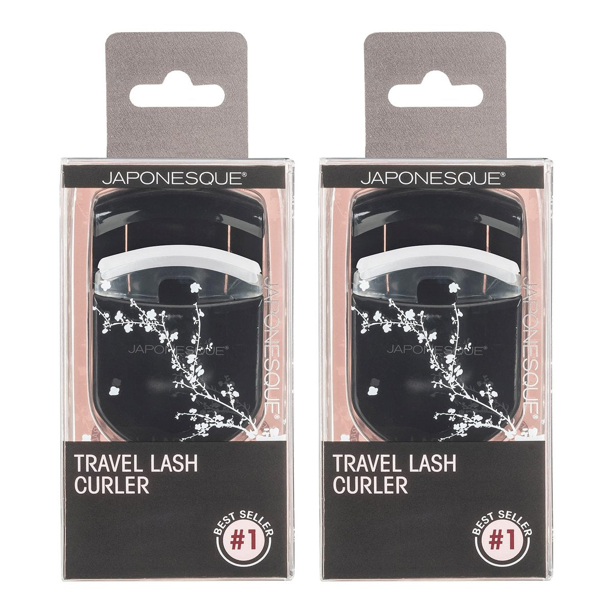 JAPONESQUE Travel Eyelash Curler (Black, 2 Pack) – Portable Lash Curlers for On-the-Go Avelisse