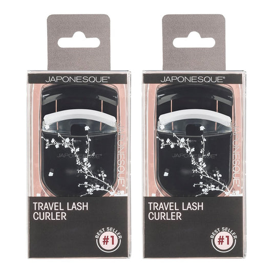JAPONESQUE Travel Eyelash Curler (Black, 2 Pack) – Portable Lash Curlers for On-the-Go Avelisse