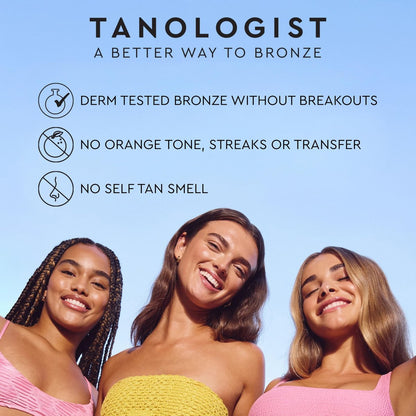 Tanologist Hydrating Daily Glow Body Lotion - Light/Medium, Gradual Self Tanner, Natural Tan, Vegan, 8.45 fl oz