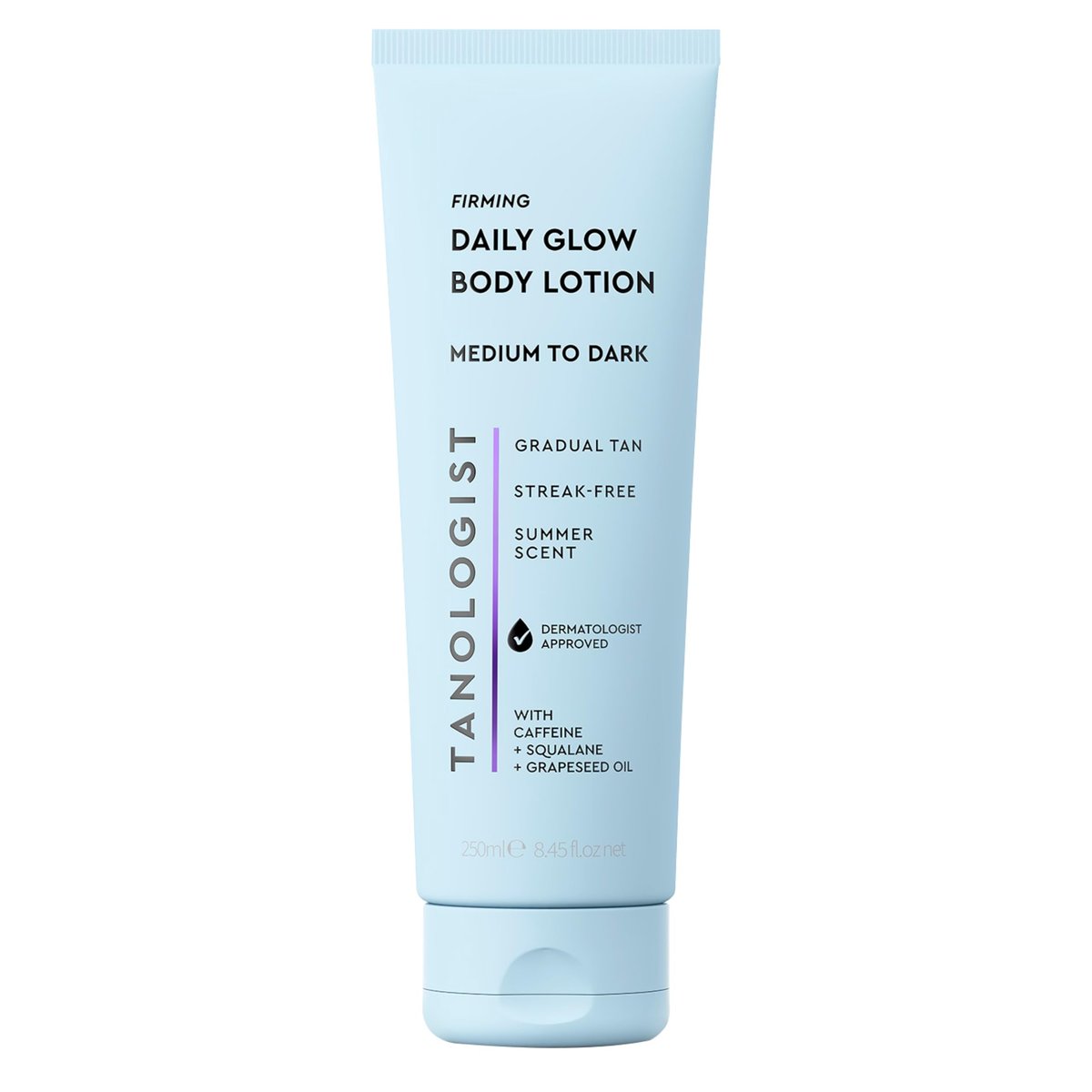 Tanologist Firming Daily Glow Body Lotion - Medium/Dark Gradual Self Tanner, Fast-Developing, Transfer-Proof, Natural Not Orange, Vegan Formula, 8.45 fl oz Avelisse
