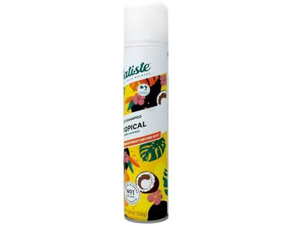 Batiste Dry Shampoo Tropical Fragrance 6.73 oz (Pack of 2) – Refresh Hair & Absorb Oil Between Washes