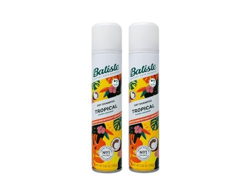 Batiste Dry Shampoo Tropical Fragrance 6.73 oz (Pack of 2) – Refresh Hair & Absorb Oil Between Washes - görsel 2
