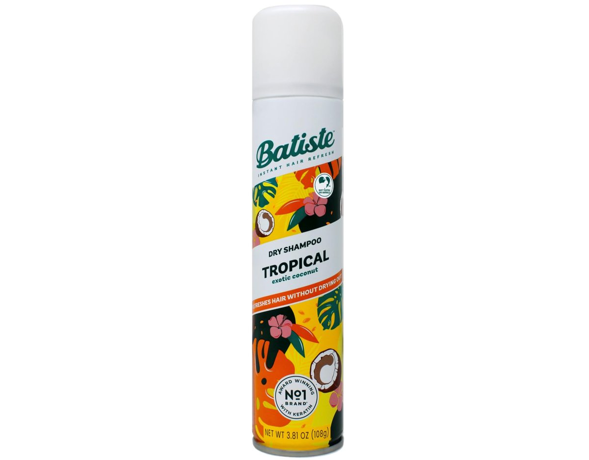 Batiste Dry Shampoo Tropical Fragrance 6.73 oz (Pack of 2) – Refresh Hair & Absorb Oil Between Washes - görsel 7