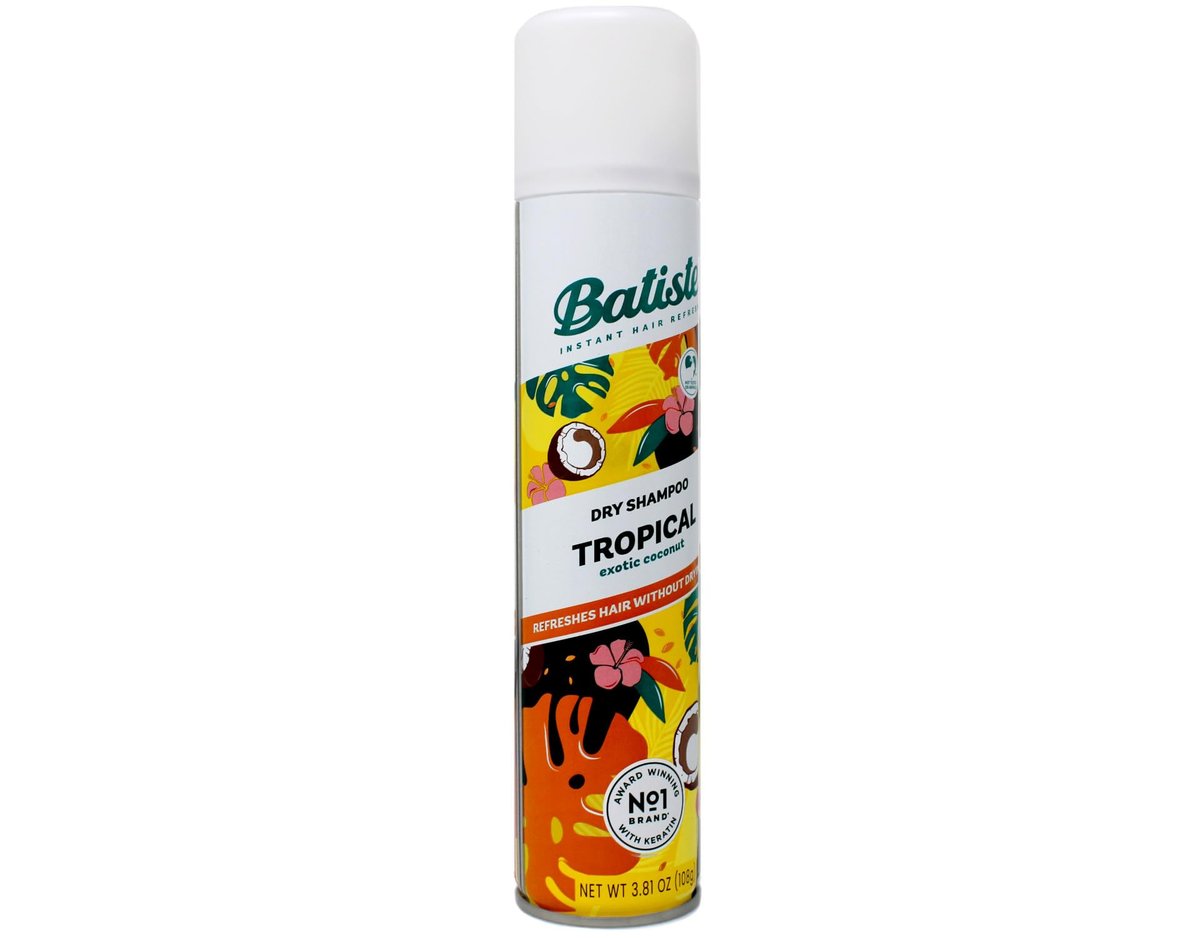 Batiste Dry Shampoo Tropical Fragrance 6.73 oz (Pack of 2) – Refresh Hair & Absorb Oil Between Washes - görsel 9