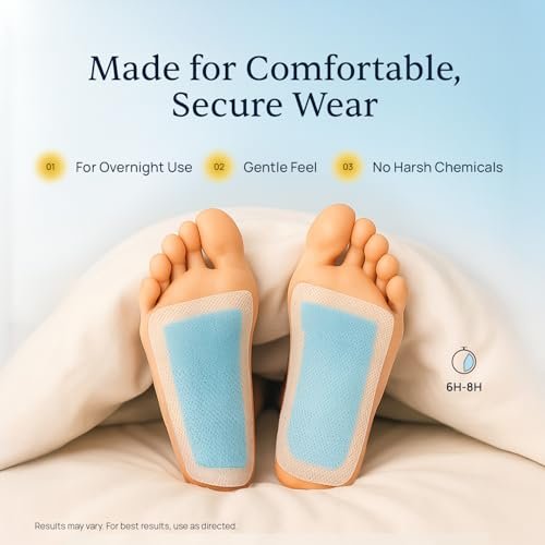 Simple Promise Xitox Foot Pads – Herbal Foot Patches for Restful Sleep & Nighttime Detox, 30 Count Avelisse