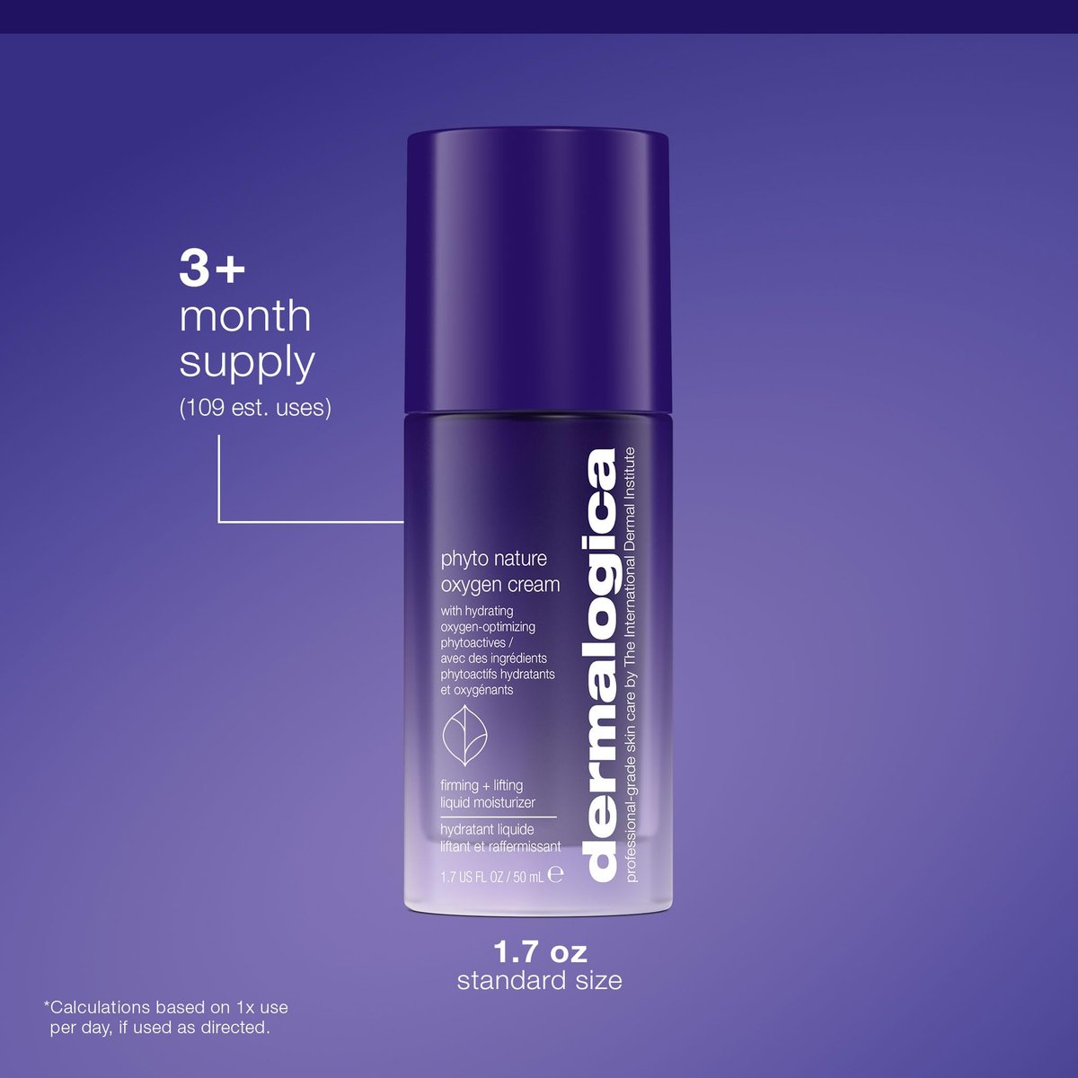 Dermalogica Phyto Nature Oxygen Cream - Daily Liquid Moisturizer for Face, Firms, Lifts, and Revitalizes with Hydrating Oxygen-Optimizing Phytoactives, 1.7 fl oz Avelisse