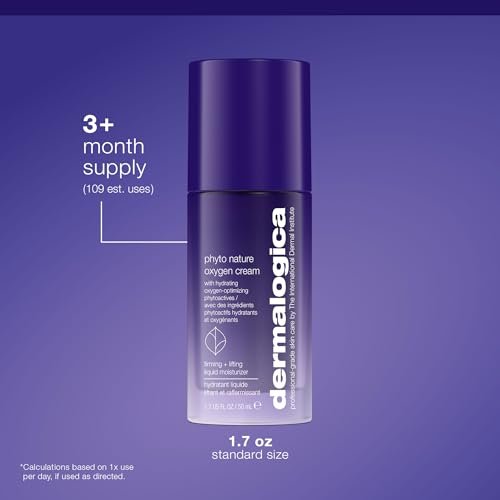 Dermalogica Phyto Nature Oxygen Cream - Daily Liquid Moisturizer for Face, Firms, Lifts, and Revitalizes with Hydrating Oxygen-Optimizing Phytoactives, 1.7 fl oz Avelisse