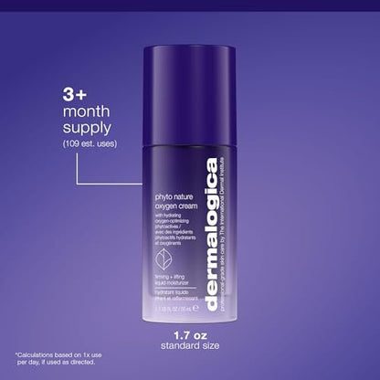 Dermalogica Phyto Nature Oxygen Cream - Daily Liquid Moisturizer for Face, Firms, Lifts, and Revitalizes with Hydrating Oxygen-Optimizing Phytoactives, 1.7 fl oz Avelisse