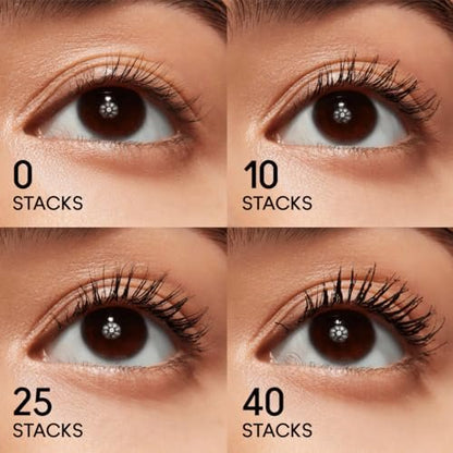 MAC Stack Superstack Mega Brush Waterproof Mascara - Black (0.41 oz) Avelisse