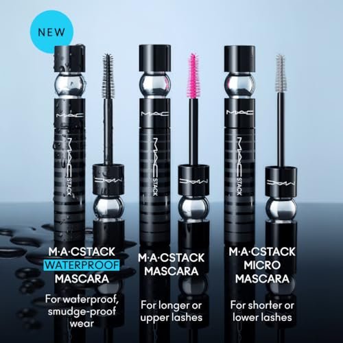 MAC Stack Superstack Mega Brush Waterproof Mascara - Black (0.41 oz) Avelisse