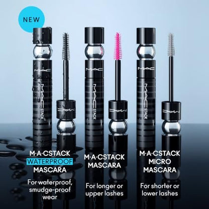 MAC Stack Superstack Mega Brush Waterproof Mascara - Black (0.41 oz) Avelisse