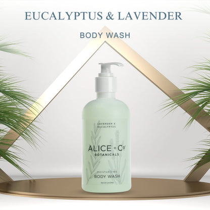 Alice + Co. Lavender & Eucalyptus Body Wash - 8.5 oz Hotel Bath Amenity Inspired by Fairfield by Marriott Avelisse