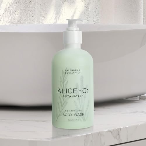 Alice + Co. Lavender & Eucalyptus Body Wash - 8.5 oz Hotel Bath Amenity Inspired by Fairfield by Marriott Avelisse