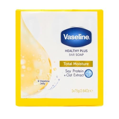 Vaseline Healthy Plus Bar Soap Total Moisture - 3 x 75g (Pack of 3) - görsel 2