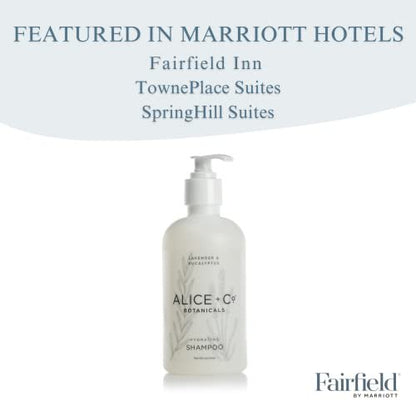 Alice + Co. Lavender & Eucalyptus Shampoo – 8.5 oz Hotel Bath Amenity Inspired by Fairfield by Marriott Avelisse