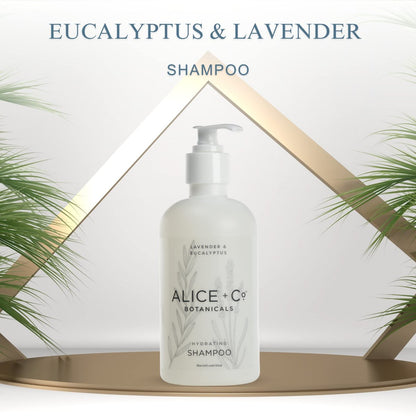 Alice + Co. Lavender & Eucalyptus Shampoo – 8.5 oz Hotel Bath Amenity Inspired by Fairfield by Marriott Avelisse