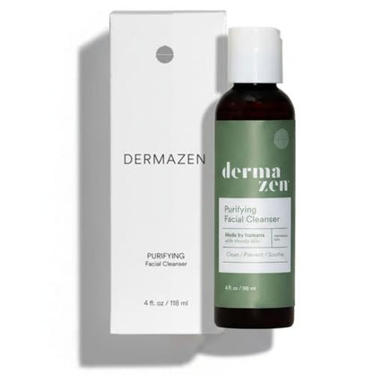 Dermazen Purifying Facial Cleanser for Red, Flaky Skin | Steroid-Free & Malassezia-Safe | Reduces Visible Redness & Buildup | Step 1 of Dermazen System | 4 fl oz Avelisse