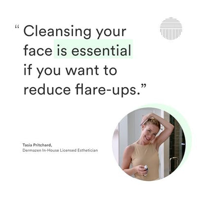 Dermazen Purifying Facial Cleanser for Red, Flaky Skin | Steroid-Free & Malassezia-Safe | Reduces Visible Redness & Buildup | Step 1 of Dermazen System | 4 fl oz Avelisse