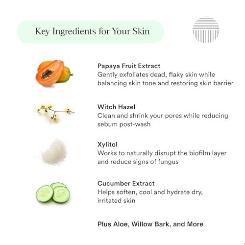 Dermazen Purifying Facial Cleanser for Red, Flaky Skin | Steroid-Free & Malassezia-Safe | Reduces Visible Redness & Buildup | Step 1 of Dermazen System | 4 fl oz Avelisse