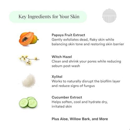 Dermazen Purifying Facial Cleanser for Red, Flaky Skin | Steroid-Free & Malassezia-Safe | Reduces Visible Redness & Buildup | Step 1 of Dermazen System | 4 fl oz Avelisse