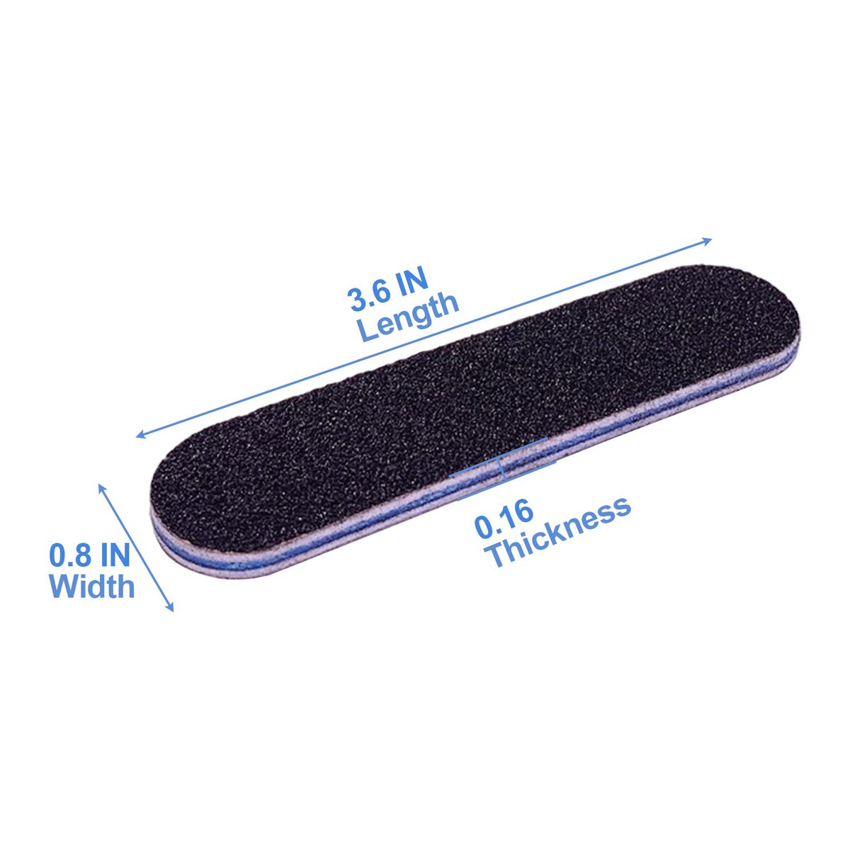 GigaGround Small Nail Files Bulk (50 Pcs) - 3.6 Inches Emery Board Nail File for Acrylic and Natural Nails, 100/180 Grit Double Sided Fingernail Filer Pack, Mini Professional Filers Manicure Pedicure Set - görsel 8